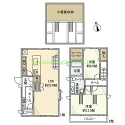 緑ケ丘戸建の物件間取画像